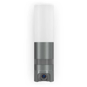 Applique murale d'extérieur à détecteur LED anthracite L 620 Cam avec caméra intégrée.