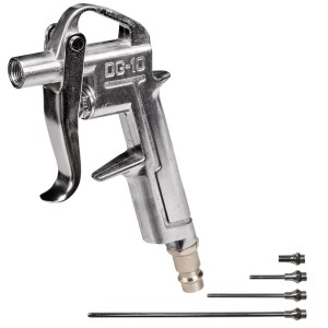 Pistola ad aria compressa Einhell con 4 ugelli, accessorio per compressori.