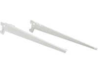 Metall-Winkelträger-Set Weiss 1-reihig / 38 cm