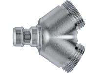 Neomatic Y-Abzweigstück Messing verchromt 2 x 3/4