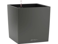 Lechuza Pflanzgefäss Cube Premium Anthrazit metallic 40 x 40 cm / Höhe 40 cm