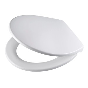 Sedile WC Diaqua Salvador bianco con chiusura rallentata.