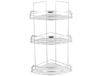 MSV Eckduschregal Riley Chrom 3 Ebenen MSV Eckduschregal Riley Chrom 3 Ebenen