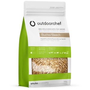 Trucioli di faggio Outdoorchef, 750g, per griglie e affumicatori. Legno di faggio per un aroma affumicato.