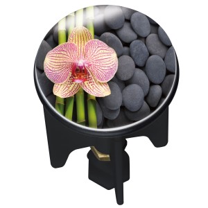 Tappo lavandino Pluggy Spa con orchidea e pietre, Ø 3,9 cm