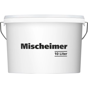 Secchio bianco per miscelare con capacità di 10 litri per miscelare vernici.