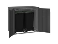 Biohort Mülltonnenbox Alex Duo dunkelgrau-metallic