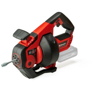 Einhell Power X-Change TE-DA 18/760 Li Solo sturatubi a batteria (batteria non inclusa). Rosso e nero con spirale di pulizia.