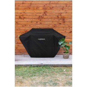 Copertura per barbecue Campingaz Classic in poliestere nero taglia S per una protezione ottimale dalle intemperie.