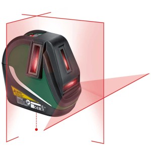 Niveau laser lignes croisées Bosch UniversalLevel 3 Basic avec lignes laser projetées.