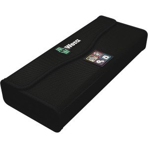 Jeu d'outils Wera W 1, 35 pièces dans une sacoche textile noire.