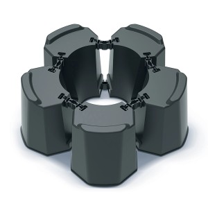 Base Waterform, antracite, regolabile per serbatoi d'acqua piovana in 3 misure.