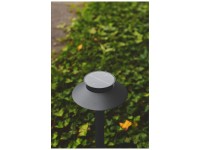 Nordlux Solar-Pollerleuchte Justina Edelstahl Schwarz 60 x 23 cm