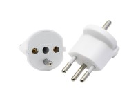 Fixadapter Typ 12 Schuko 3-polig Weiss Fixadapter Typ 12 Schuko 3-polig Weiss