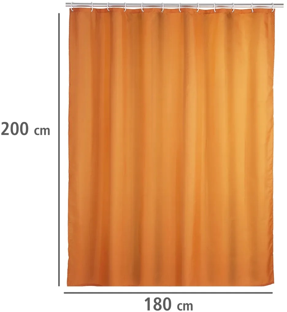 OBI Lisa Duschvorhang 180x200 Cm – Aus 100% PEVA, Wasserdicht, Umweltfreundlich, Mit 12 Ösen, Maisgelb