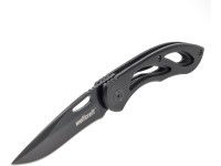 Wolfcraft Freizeitmesser mit klappbarer und glatter Klinge