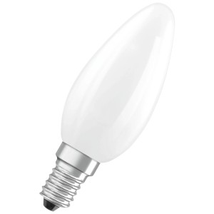 Osram LED-Leuchtmittel B40, E14, 4000K, 4W, 2er-Pack, neutralweißes Licht.