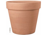Deroma Pflanztopf Magno Terrakotta Weiss Ø 78 cm / Höhe 70,1 cm