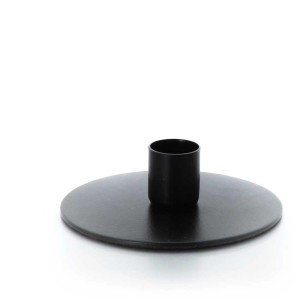 Bougeoir noir Balthasar Nanast, hauteur 10 cm, pour bougies bâtons.