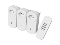 Sencys Stekkerdoos 3-voudig wit 3 meter