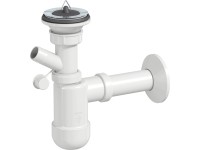 Prevex Preloc Siphon mit Gummistopfen Schwarz Ø 32 mm