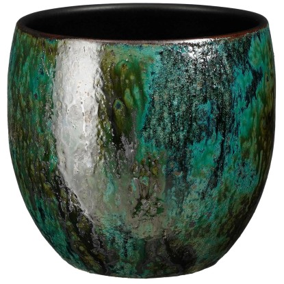 Mica Decorations Topf Loren Terrakotta Blau Ø 20 cm / Höhe 20 cm