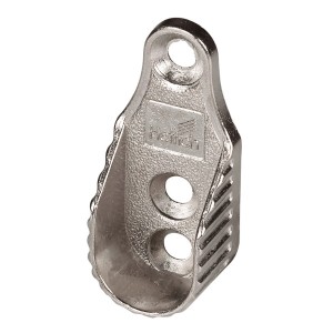 Supporto per tubo appendiabiti ovale, zinco pressofuso, nichel, 2 pezzi, per il montaggio di tubi appendiabiti ovali nell'armadio.