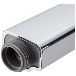 Pommeau de douche Diaqua Hole PCR, douchette chromée avec 1 jet et raccord fileté.