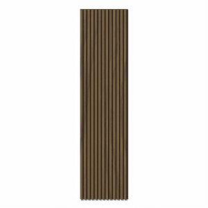 Denpanels Akustikpaneel FR Walnuss, Multiplexplatte, 248x60 cm, zur Wand- und Deckenmontage.