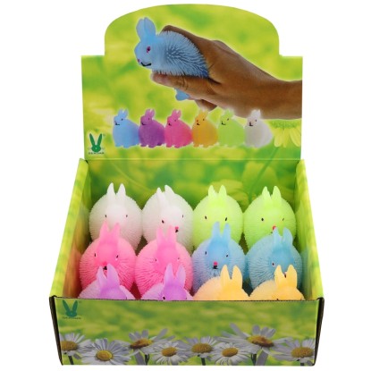 Decorazione pasquale Coniglietto da schiacciare Multicolore 7,5 cm Assortito