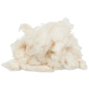Trixie Kapok matériau de nidification, crème, 100g, accessoire de cage doux et sans poussière pour rongeurs et oiseaux.