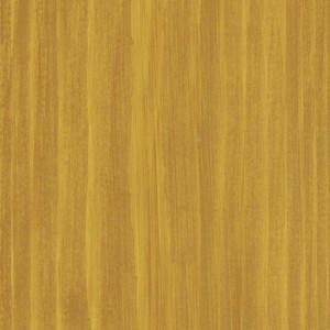Holzoberfläche mit OBI Innenlasur Kiefer, goldgelbe Holzlasur für Innenräume.