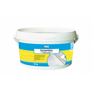 Secchio di adesivo per polistirolo Knauf, 8 kg, per isolamento.