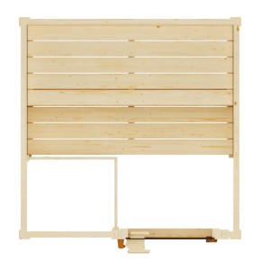 Sauna en bois massif Weka Valida 1, épicéa naturel, porte en verre, poêle 3,6 kW.