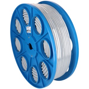 Câble TT gris CH-N1VV-U3G1,5 au mètre sur touret bleu.