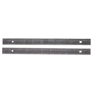 Zwei Metabo Wendehobelmesser HC 260 C/E/M, 260 mm, aus Metall, mit Befestigungslöchern für Hobelzubehör.