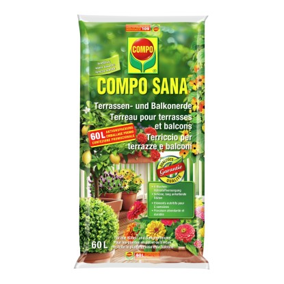 Compo Sana Terrassen- & Balkonerde Torffrei 60 l
