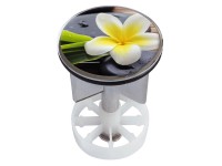 Excenterstopfen mit Dekor Spa Flower Ø 38 - 40 mm