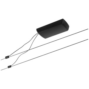 Set base sistema a cavo Paulmann, nero, 12m. Lampada da soffitto con trasformatore e cavo per illuminazione personalizzata.
