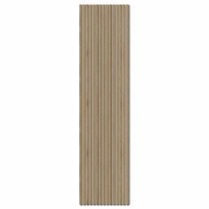 Denpanels Akustikpaneel Eiche Dunkel, 240x60 cm, zur Schallreduzierung und Verbesserung der Raumakustik.