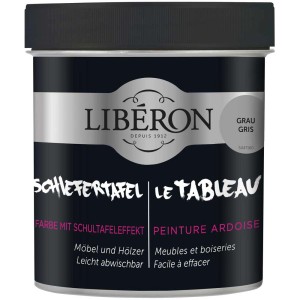 Libéron Tafelfarbe Grau 0,5l für Schultafeleffekt auf Möbel und Holz.