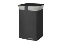 Wäschekorb Schwarz L mit Innenfutter 50 l