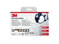 3M Masque de protection respiratoire A1 / P2 Bleu 1 pc 3M Masque de protection respiratoire A1 / P2 Bleu 1 pc