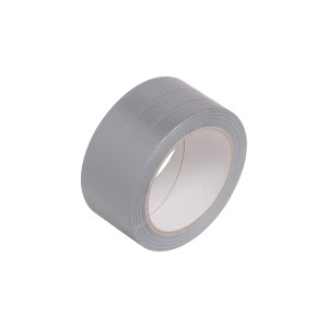 Rouleau de ruban adhésif toilé universel LUX, argent, 25 m x 50 mm, pour réparer et fixer.