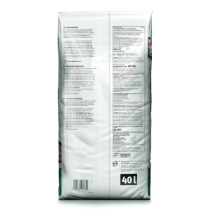 Sac de terreau sans tourbe, 40 litres, terre universelle pour jardin, balcon et terrasse.