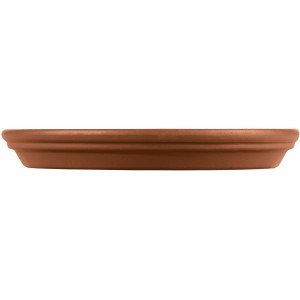 Soucoupe ronde Deroma en terre cuite, Ø 21 cm, pour pots de fleurs.