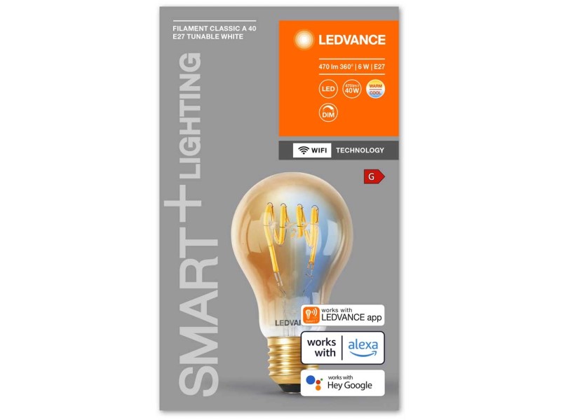 Ledvance Lampadina LED Smart+ Wifi forma a incand. E27 RGBW 60 W / 806 lm  Dimm