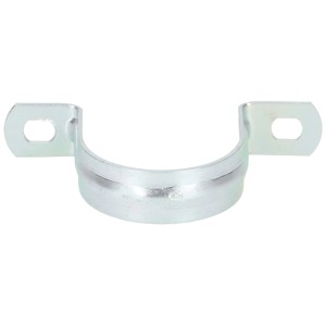 Collare metallico M40, a 2 alette, in acciaio, per fissaggio tubi corrugati, set da 10.