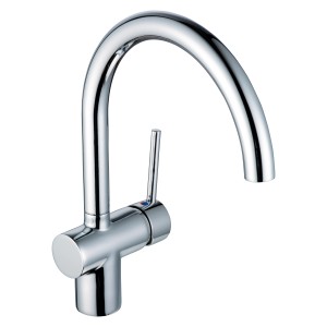 Robinet de cuisine baliv KI-5151 chromé, mitigeur monocommande avec bec pivotant.