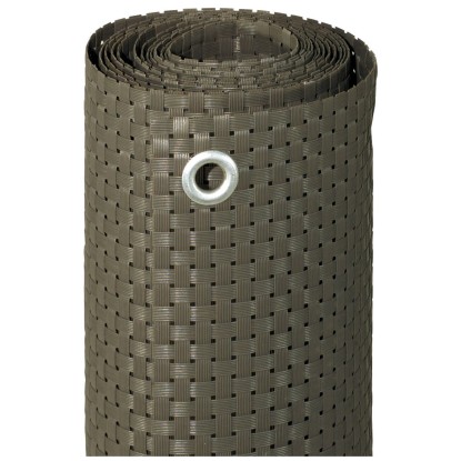 Videx Balkonverkleidung Rattan Titangrau 75 x 300 cm